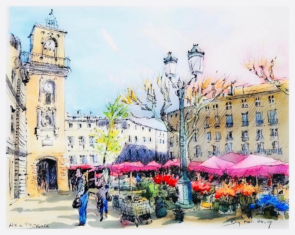 Zola Studio Fenetre Aveugle Aix-en-Provence Eksteriør bilde
